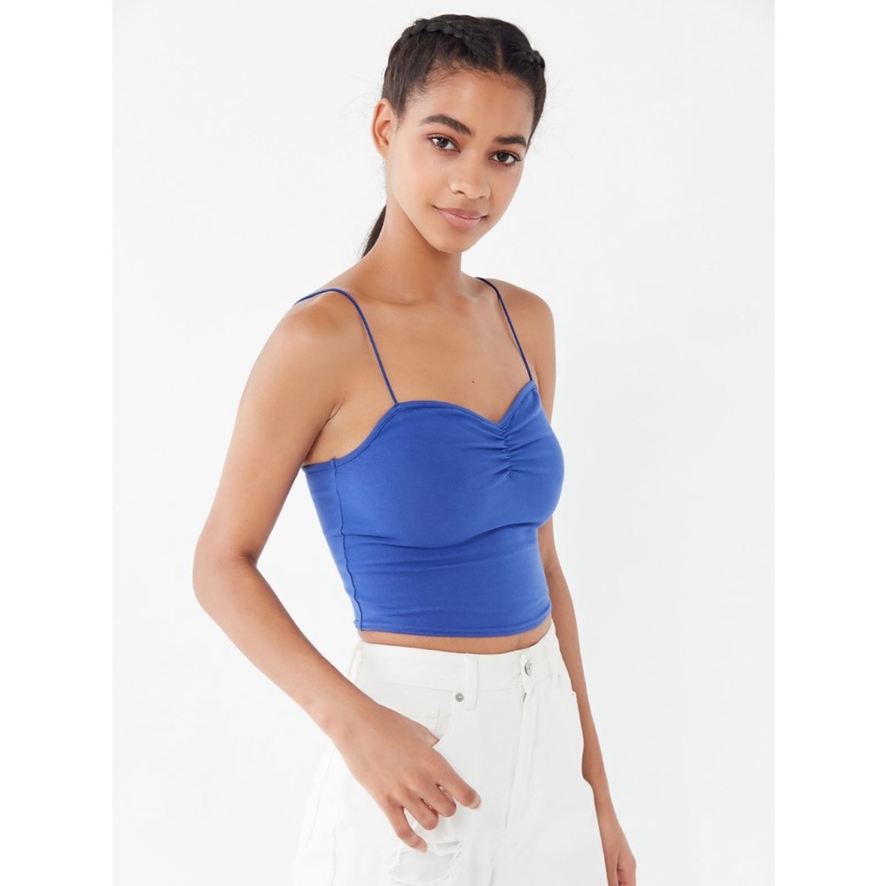Urban Outfitters Out From Under Rowena Ruched Cropped Cami
